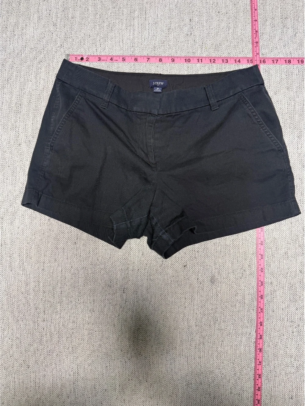 J.Crew Women's Black Cotton Blend Casual Shorts Size 8